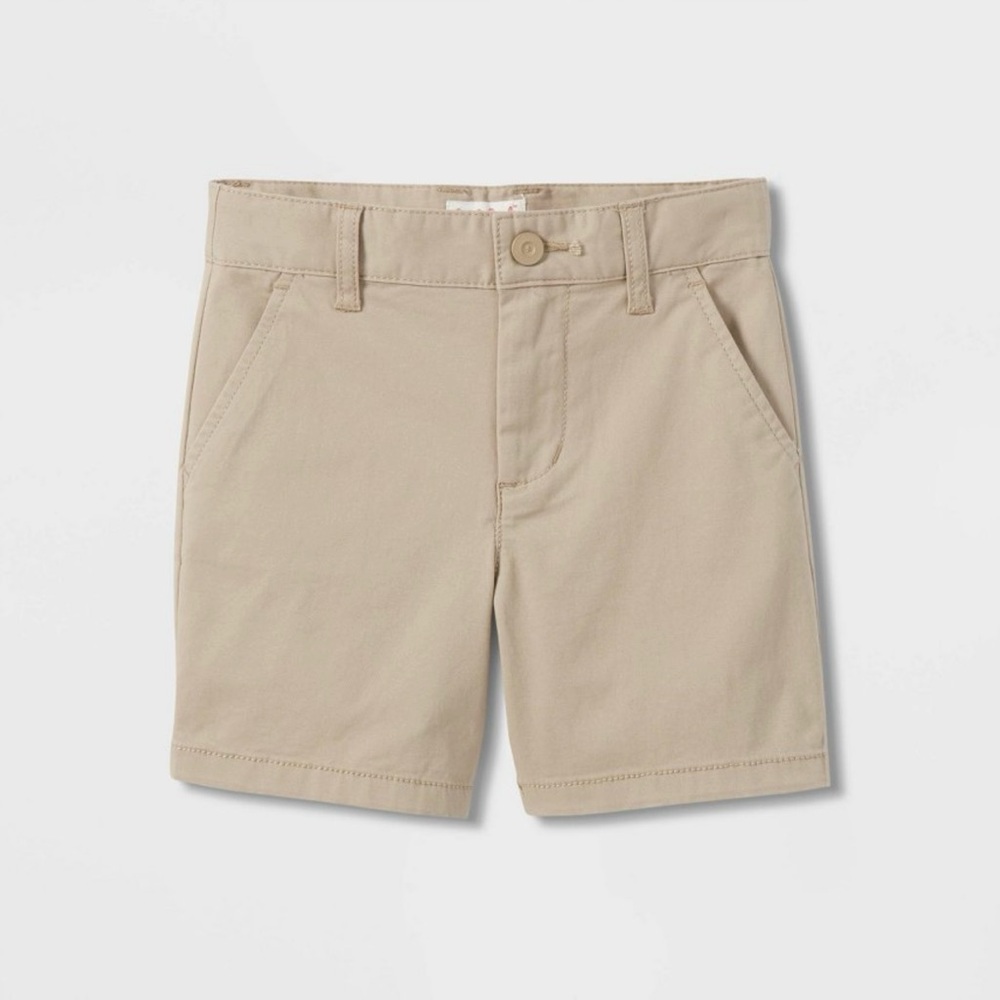 Cat & Jack Khaki Flat Front Shorts
